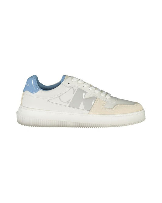 Calvin Klein Bianco Leather Mens Sneaker