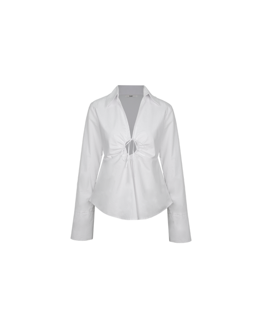 CALVIN TIE SHIRT WHITE