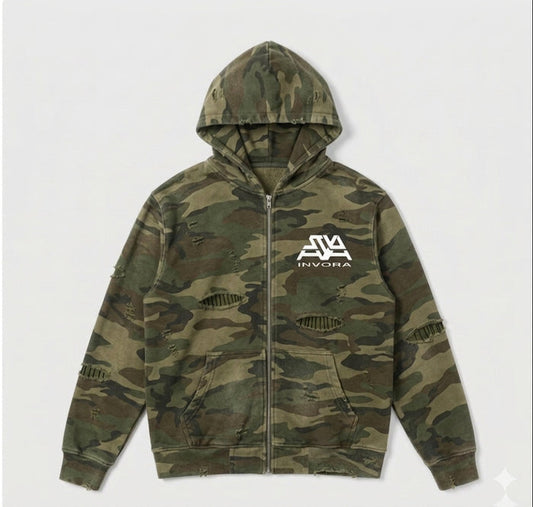 CAMO ZIP UP