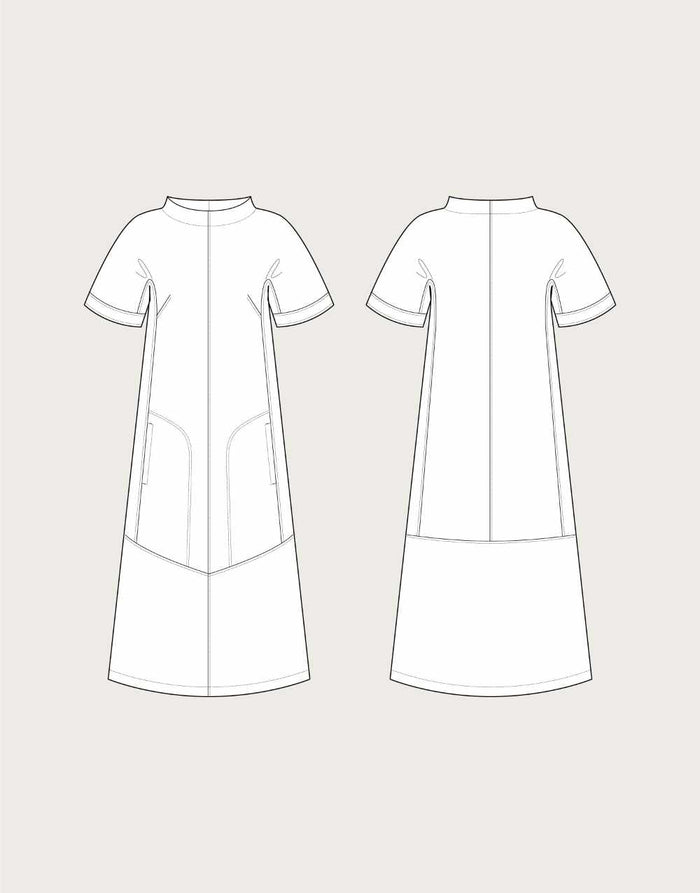 Cap Sleeve Dress Sewing Pattern, The Assembly Line