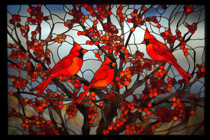 Cardinals In The Snow