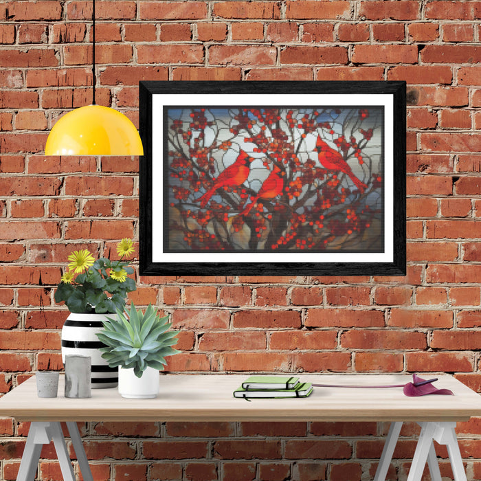 Cardinals In The Snow