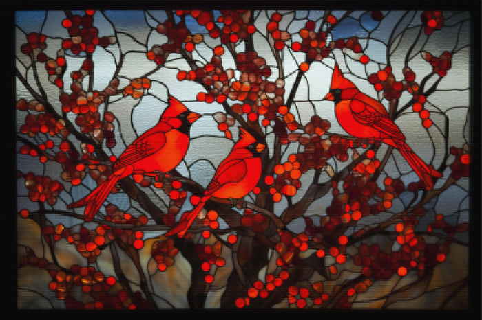 Cardinals In The Snow