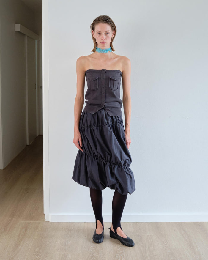 Cargo Pocket Knit Tube Top