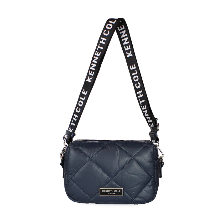 Cartera acolchada Peyton azul