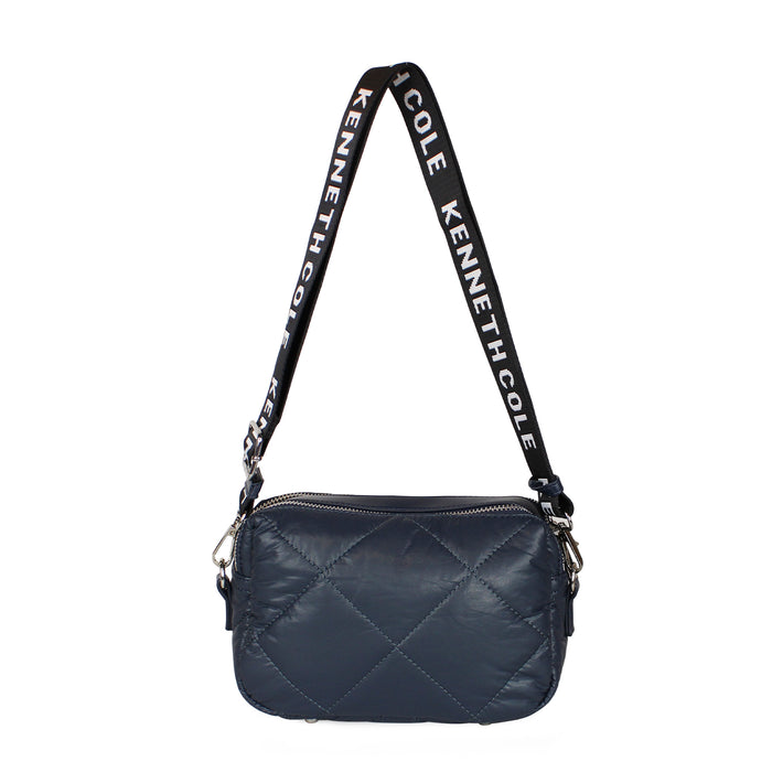 Cartera acolchada Peyton azul