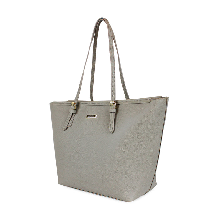 Cartera Tempo + Billetera Trifold gris