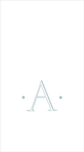Caspari - Guest Towel Napkins - Single Initial - Antique Robin's Egg - Findlay Rowe Designs