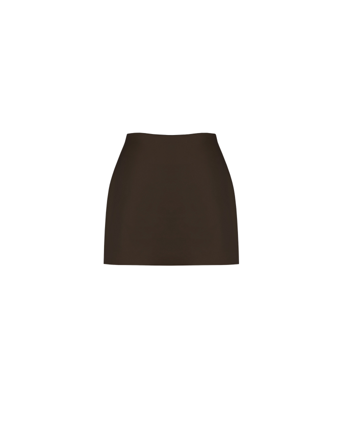 CHER SATIN MINI SKIRT JAVA