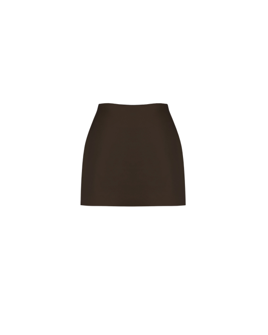 CHER SATIN MINI SKIRT JAVA
