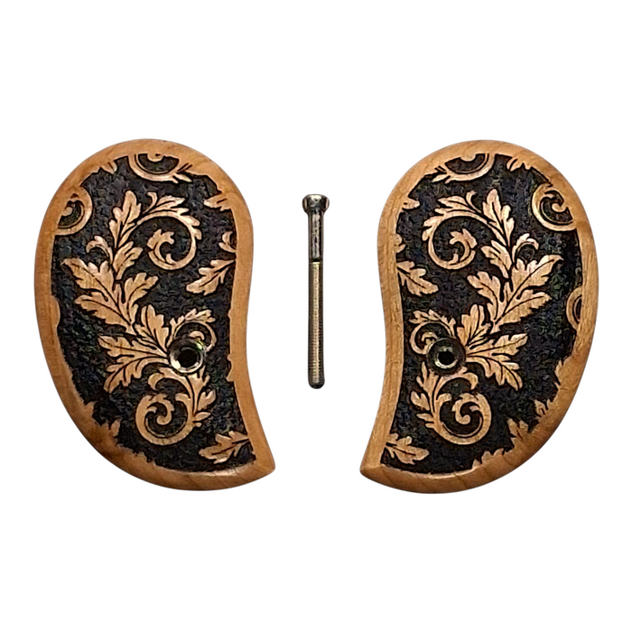 Cherry Inked Floral Standard Bond Arms Derringer Grips