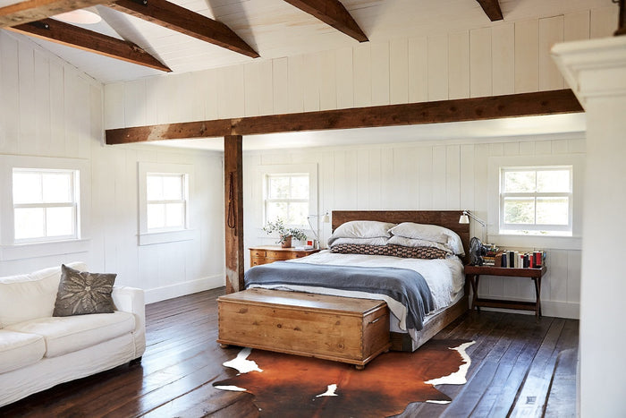 Chocolate and White Cowhide Rug #B2874