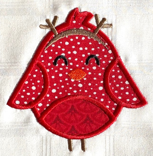 Christmas Birds Applique [4x4] # 10813