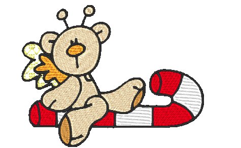 Christmas Butterfly Bears [4x4] #  10858