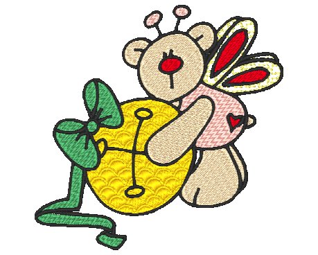 Christmas Butterfly Bears [4x4] #  10858