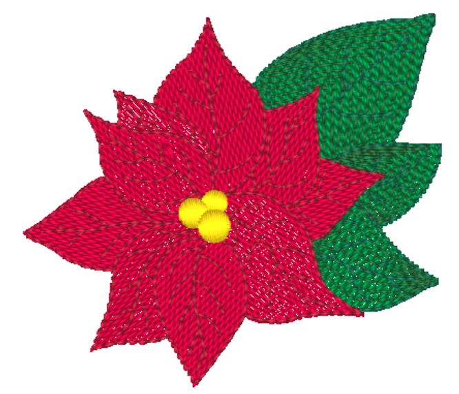 Christmas Flowers DD  [4x4] # 10680