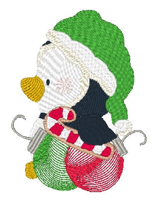 Christmas Joy Penguins  [4x4] # 10424