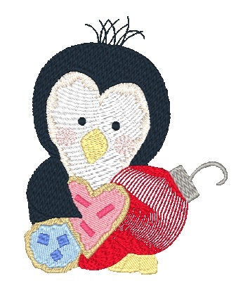 Christmas Joy Penguins  [4x4] # 10424