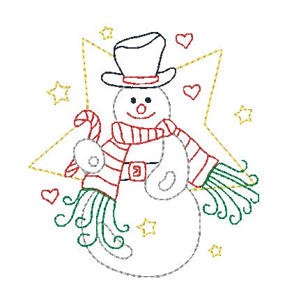 Christmas Line FWW [4x4] #  10853