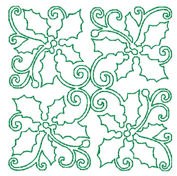 Christmas Lineart Blocks  [4x4] # 10684