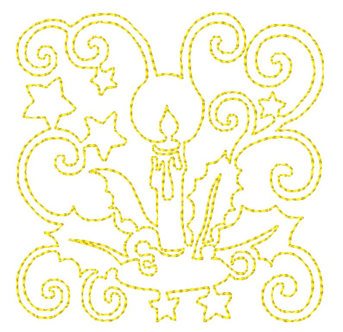 Christmas Lineart Blocks  [4x4] # 10684