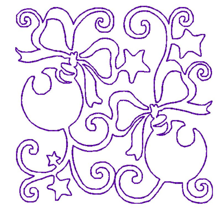 Christmas Lineart Blocks  [4x4] # 10684