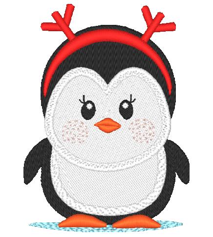 Christmas Penguins  [4x4] # 10198