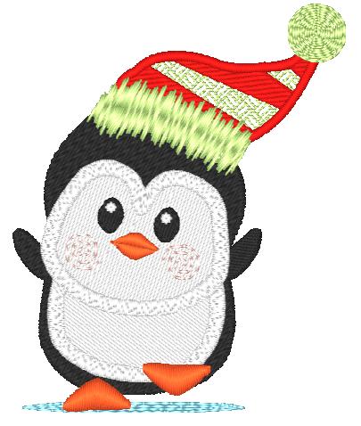 Christmas Penguins  [4x4] # 10198