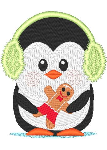 Christmas Penguins  [4x4] # 10198