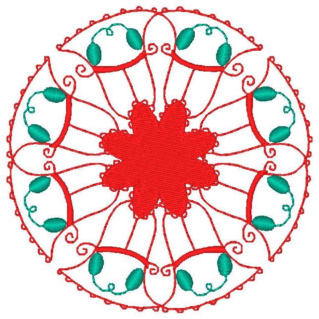 Christmas Red and Pearls [4x4] #  10831 M