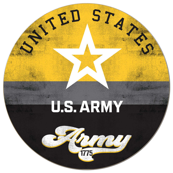 Circle Retro Multi Army (20 inch diameter)*
