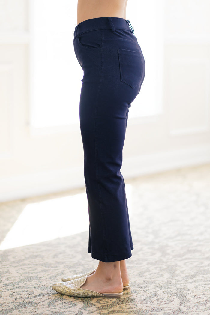 Classic Charm Crops in Navy by Yelete