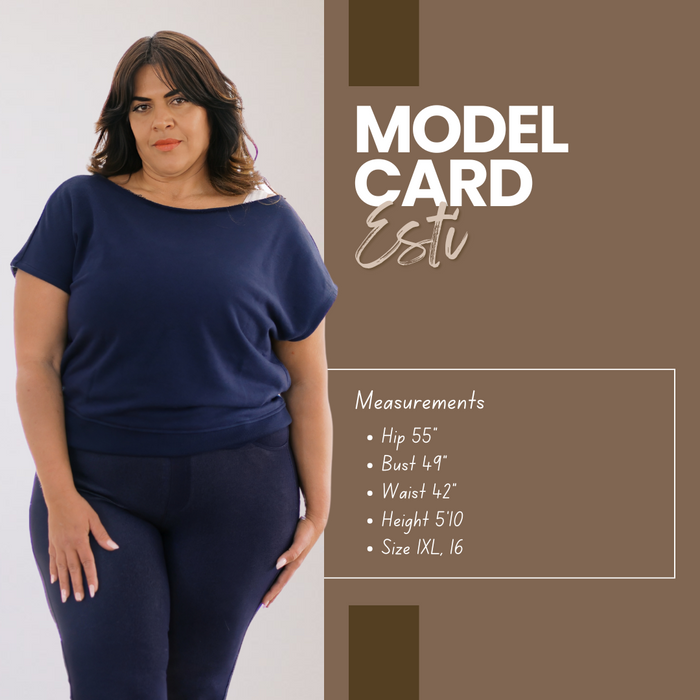 Classic Charm Crops in Navy by Yelete