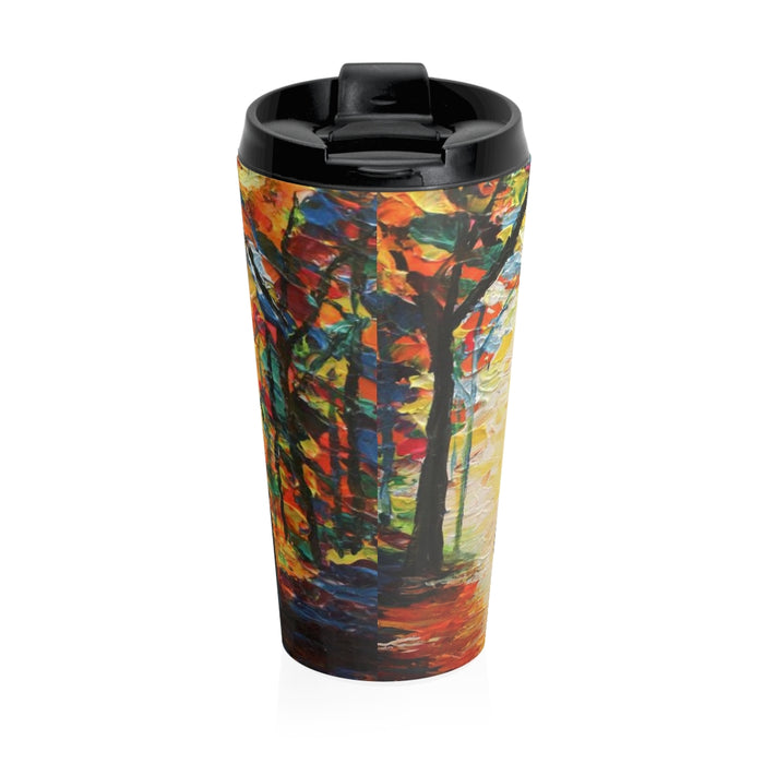 Couple in the Rain - Travel Mug
