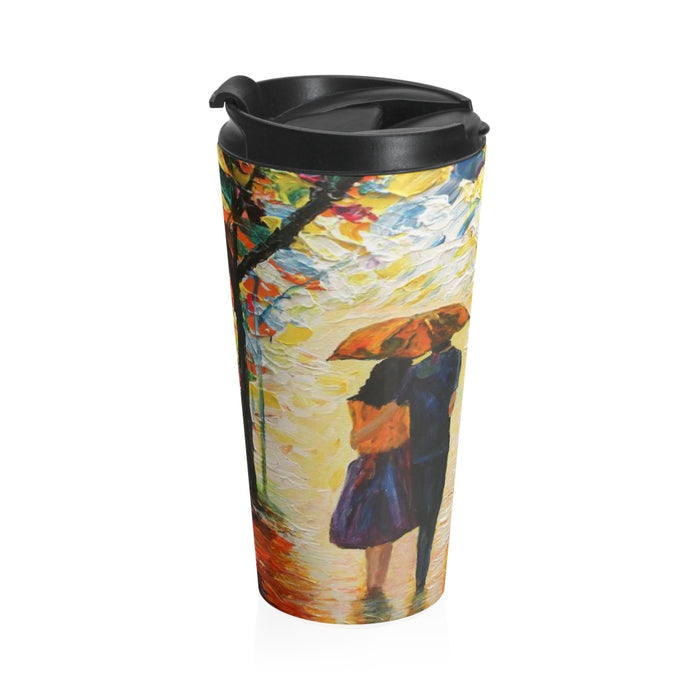 Couple in the Rain - Travel Mug