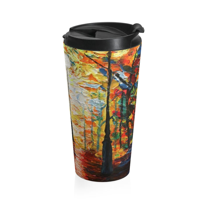 Couple in the Rain - Travel Mug