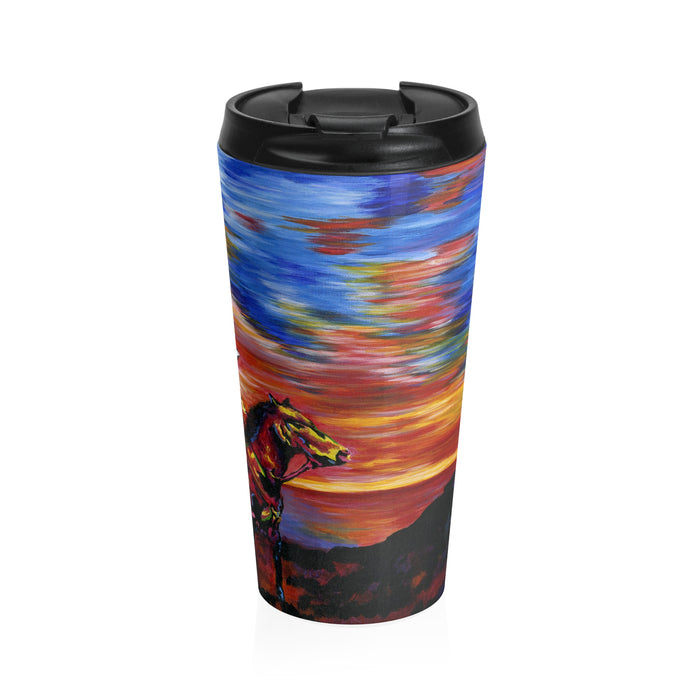 Cowboy Sunset - Travel Mug