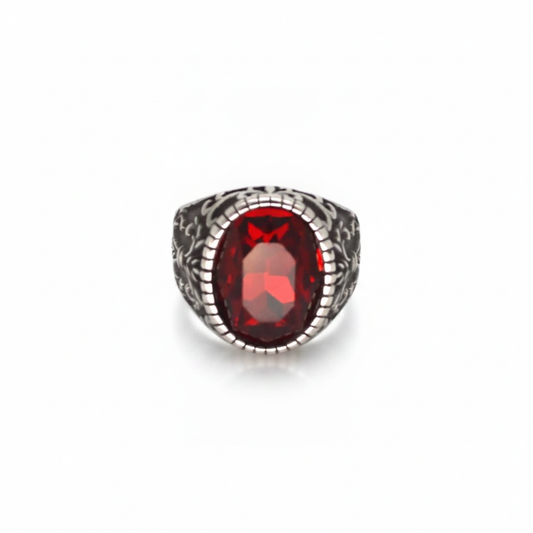 Cozas Gem Silver Ring — CRUX