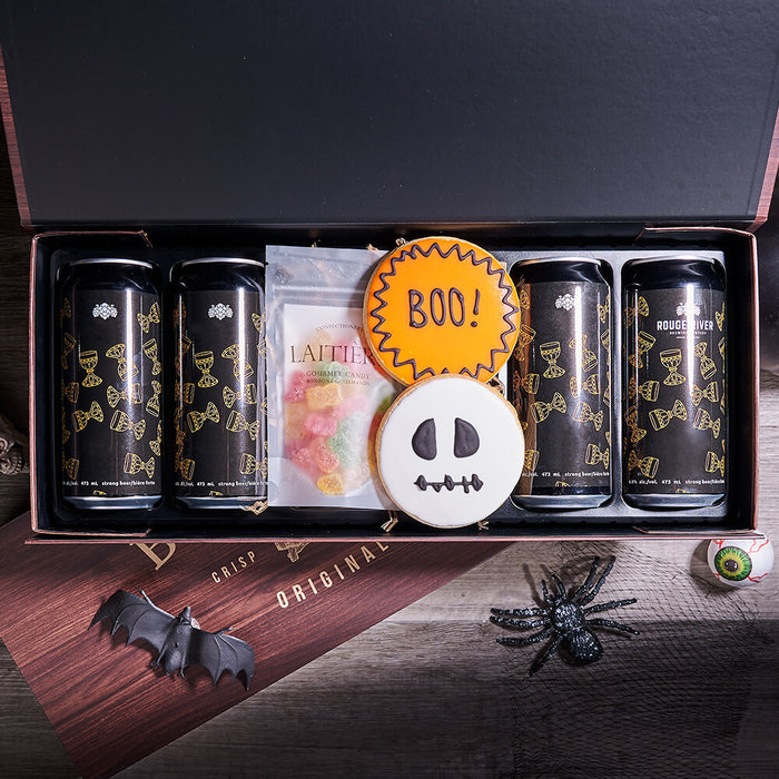 Craft Brew & Trick-or-Treat Box, craft beer gift, craft beer, beer gift, beer, gourmet gift, gourmet, halloween gift, halloween
