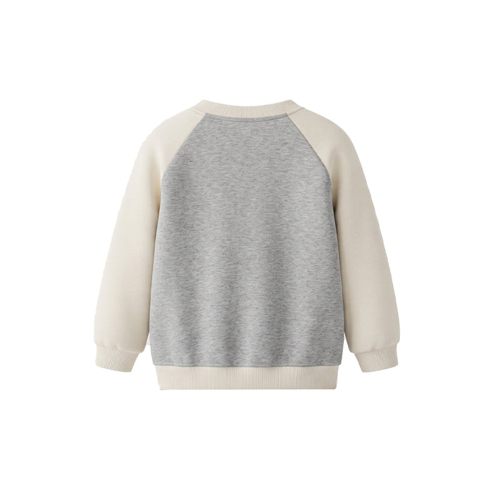 Custom Boys Sweatshirt - Two-Tone Raglan Crewneck - Personalized