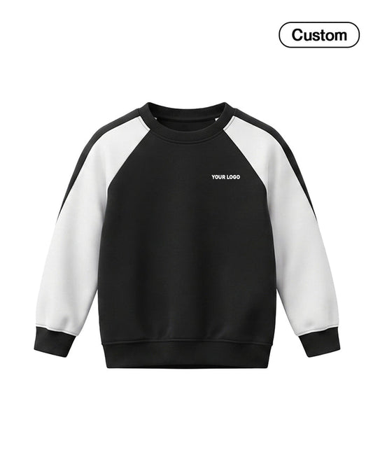 Custom Boys Sweatshirt - Two-Tone Raglan Sleeves - Personalized