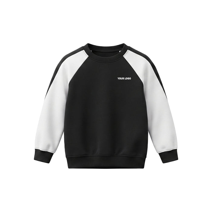 Custom Boys Sweatshirt - Two-Tone Raglan Sleeves - Personalized