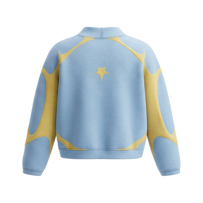 Custom Cropped  Sweatshirt - Starburst Graphic - Personalized