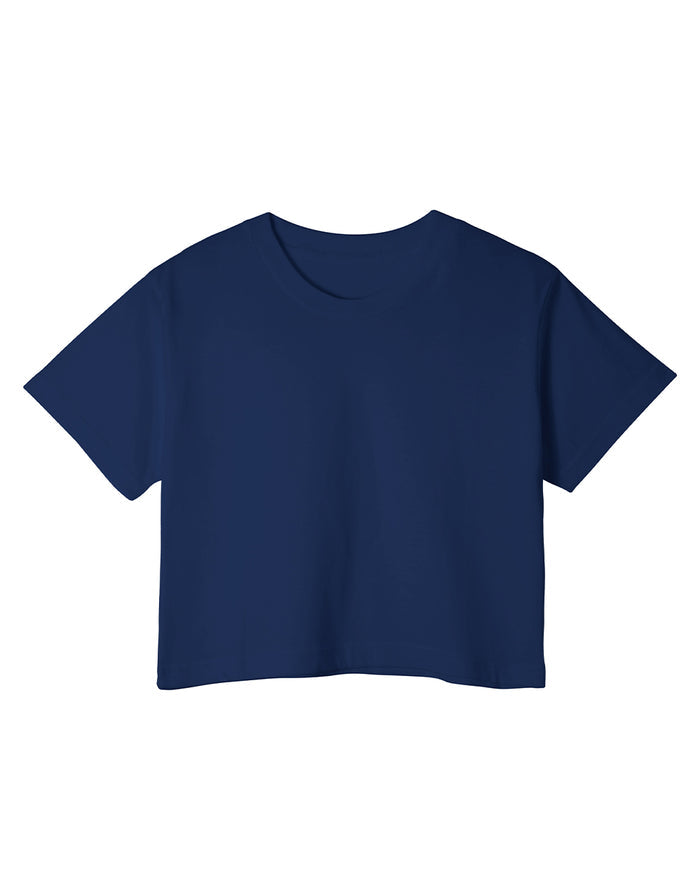 Custom Girls Crop-Top - Solid Color - Personalized Halftee