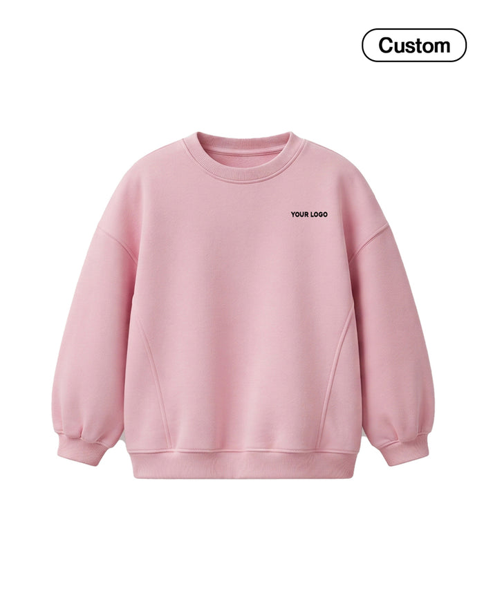Custom Girls Sweatshirt - Curved Seam Panel - Personalized Top