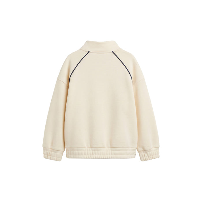 Custom Girls Sweatshirt - Quarter-Zip Cowl Neck - Personalized