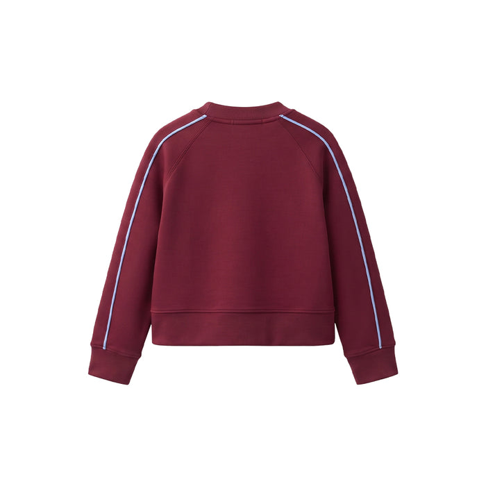 Custom Girls Sweatshirt - Raglan Side Stripe Detail- Personalized