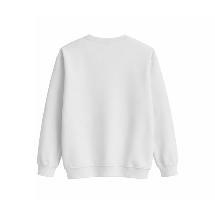 Custom Girls Sweatshirt - Solid Color - Personalized Crewneck