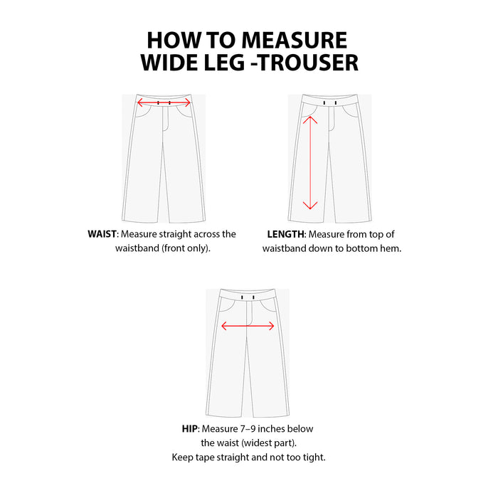 Custom Men Wide Trouser - Solid Color - Personalized Bottoms