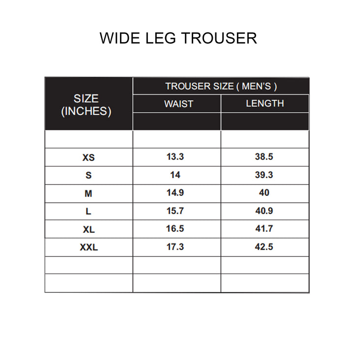 Custom Men Wide Trouser - Solid Color - Personalized Bottoms